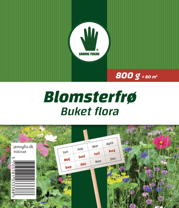 Blomstermix Bukett Flora 800 g Grønne Fingre®